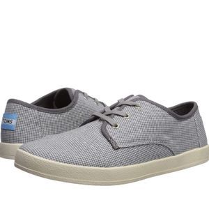 TOMS | Passeo Drizzle Grey Check Sneaker Size 6